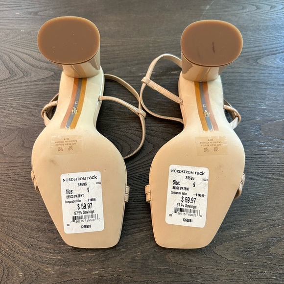 NWT Sam Edelman 'Kit' Patent Block Heel Square Toe Heel - Women's 9 - Picture 6 of 6